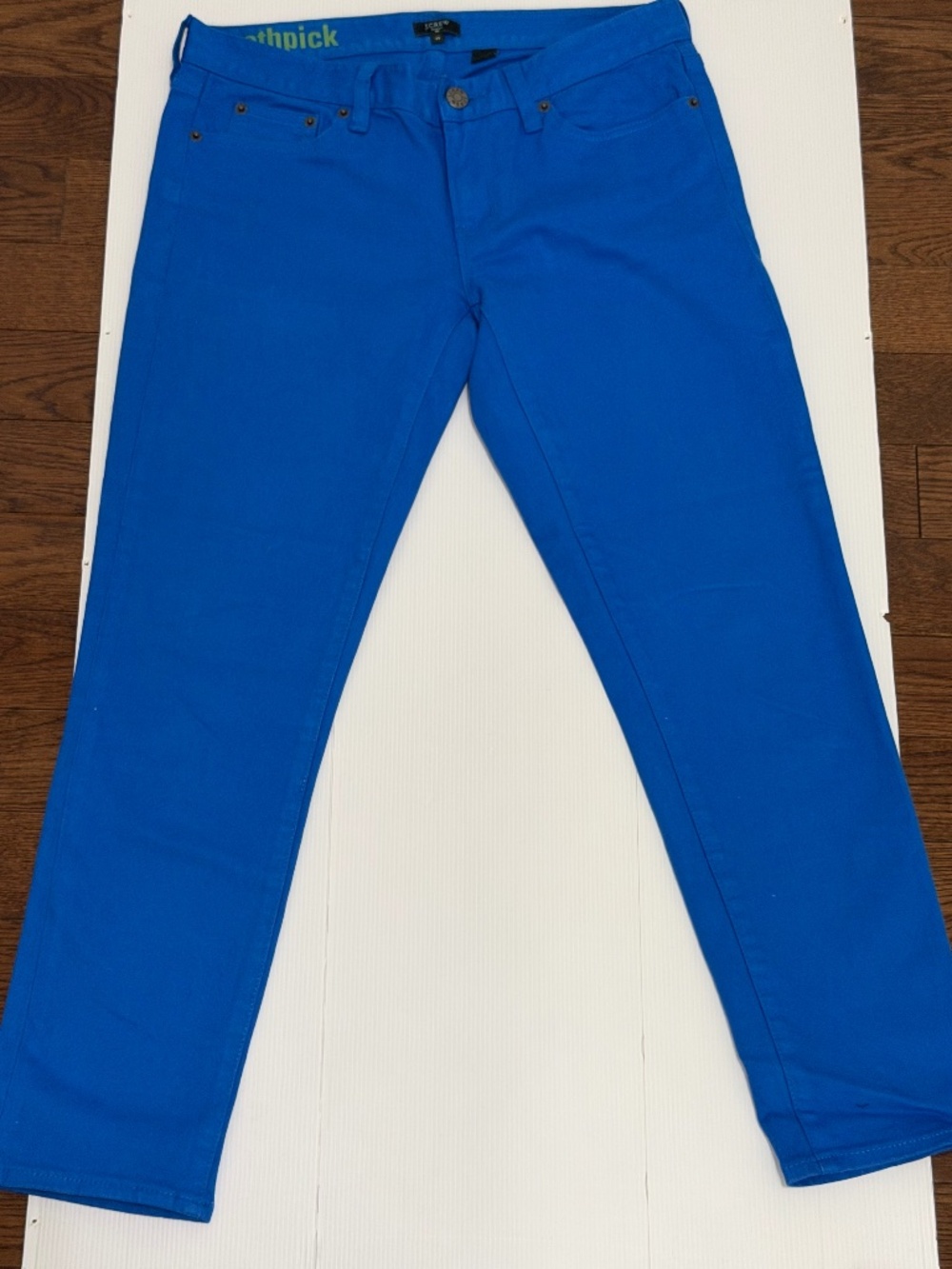 J. Crew Y2K toothpick ankle jeans size 29 colour blue